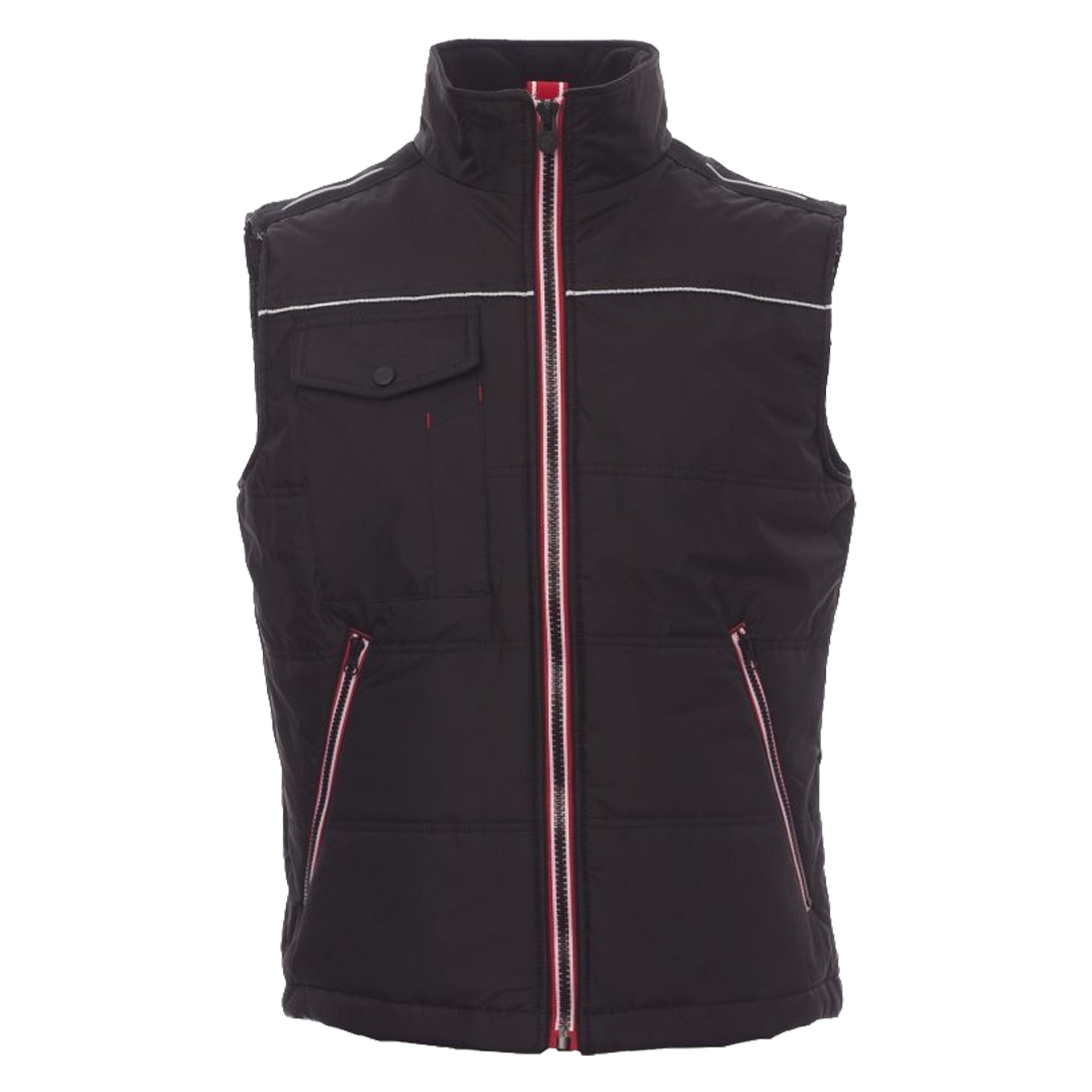 Chaleco acolchado unisex SHUTTLE 2.0 con bandas reflectantes para vestuario laboral.