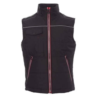 Chaleco acolchado unisex SHUTTLE 2.0 con bandas reflectantes para vestuario laboral.