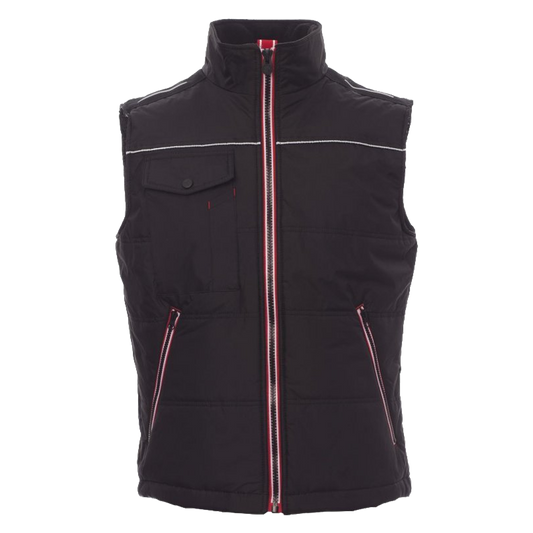 Chaleco acolchado unisex SHUTTLE 2.0 con bandas reflectantes para vestuario laboral.
