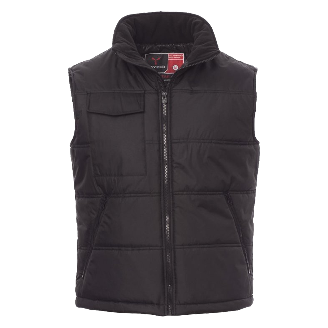 Vista posterior del chaleco de trabajo STAR con espalda contorneada ergonómica.