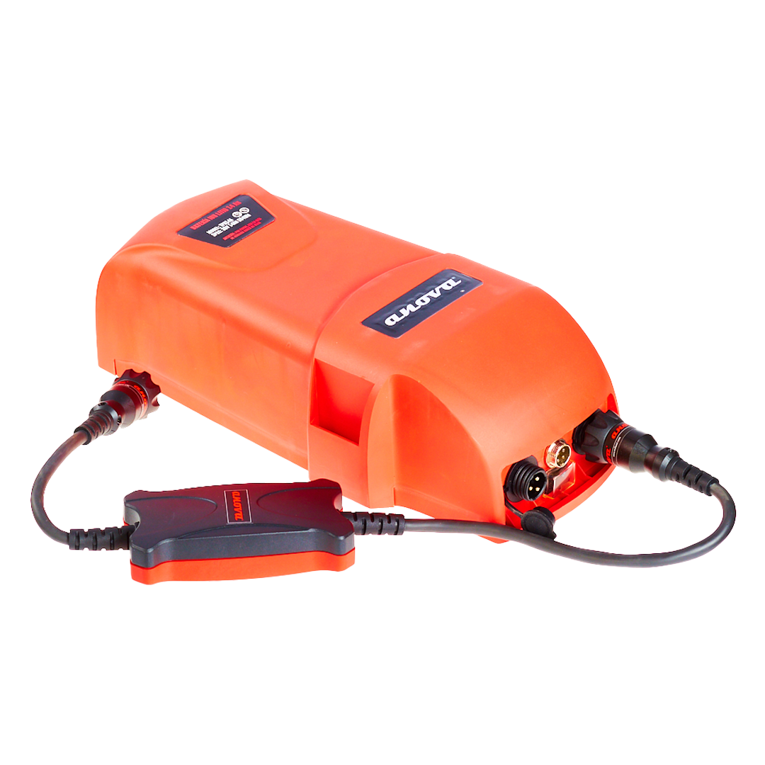 Batería de mochila de litio 14Ah TPB14A con arnés ergonómico para poda.