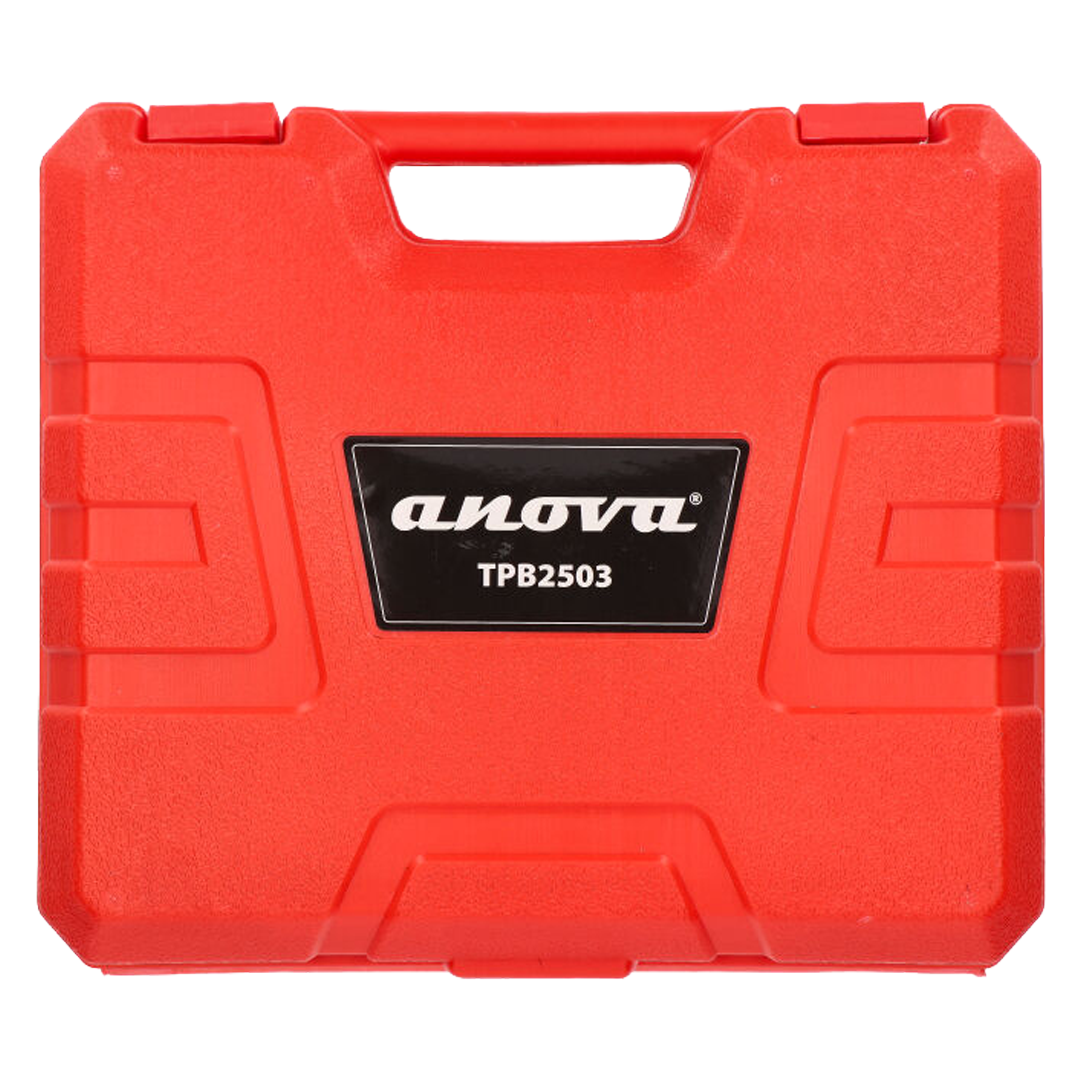 Maletín de transporte profesional con doble batería y cargador dual Anova.