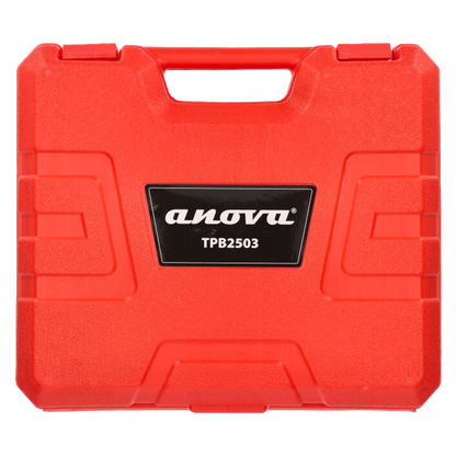 Maletín de transporte profesional con doble batería y cargador dual Anova.